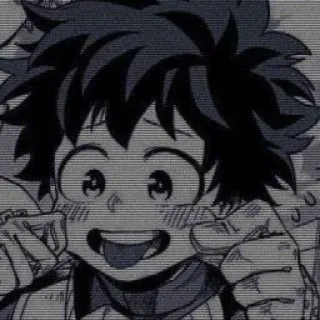 🖤 Izuku Midoriya My Hero Academia Anime, Manga, My Hero Academia, Izuku Midoriya, Deku, Postać, Fanart telegram sticker