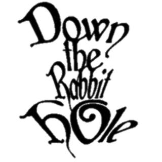 🐇 Down the Rabbit Hole 爱丽丝梦游仙境, 兔子洞, 奇幻, 冒险, 异想天开, 掉进兔子洞 whatsapp sticker