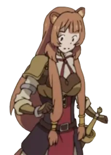 😦 Raphtalia The Rising of the Shield Hero Anime, Personaggio, Raphtalia, Rising of the Shield Hero, Fantasy, Tanuki telegram sticker