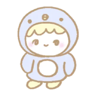 🐧 น่ารัก, คาวาอิ, ตัวละคร, ภาพวาด, การ์ตูน, ภาพประกอบ telegram sticker