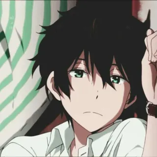 😫 Anime, Mangá, Menino, Personagem, Arte, Ilustração telegram sticker