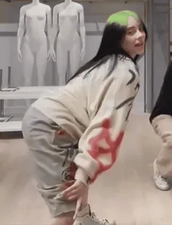🍑 Billie Eilish คนดัง, นักร้อง, ป็อปสตาร์, บิลลี ไอลิช, เพลง, คน telegram sticker