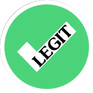 ✅ LEGIT 本物, チェックマーク, 緑, 認証済, 有効, 確認済 telegram sticker