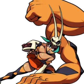 🏆 Cerebella Skullgirls Cerebella, Skullgirls, 격투 게임, 비디오 게임, 캐릭터, 애니메이션 telegram sticker