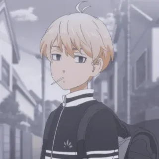 😒 Animé, Personnage, Garçon, Sucette telegram sticker