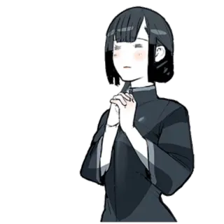 🙏 Anime, Kartun, Wanita, Doa, Manga, Asia telegram sticker