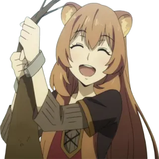 😁 Raphtalia Rising of the Shield Hero anime, character, cute, smiling, Raphtalia, Rising of the Shield Hero telegram sticker
