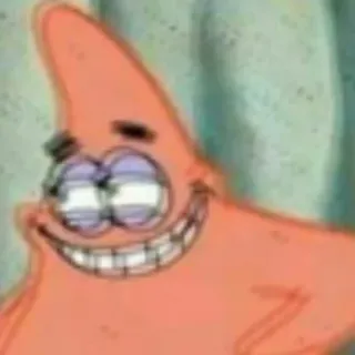 🤣 Patrick Star การ์ตูน, สพันจ์บ็อบ, แพทริค, ตลก, มีม telegram sticker