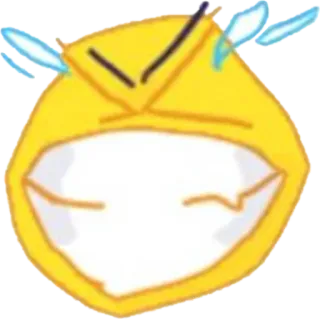 🤣 Emoji, Arrabbiato, Cartone animato, Espressione, Giallo, Faccia whatsapp sticker