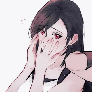 🥢 Tifa Lockhart Final Fantasy VII anime, video game, final fantasy, tifa, lockhart telegram sticker
