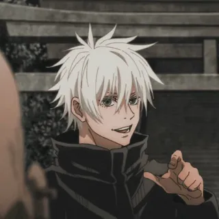 🧊 Gojo Satoru Jujutsu Kaisen อนิเมะ, โกะโจ ซาโตรุ, มหาเวทย์ผนึกมาร, มังงะ, ตัวละคร telegram sticker