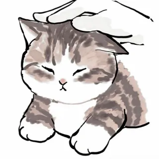 🥞 cat, kitten, pet, animal, cute, domestic cat, petting telegram sticker
