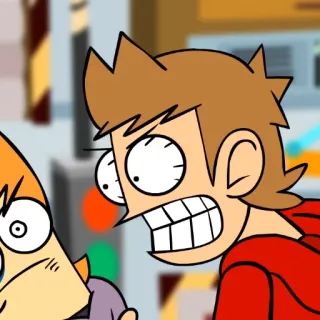 😡 Tord Eddsworld การ์ตูน, แอนิเมชั่น, โกรธ, ตลก whatsapp sticker