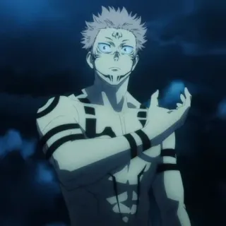 🎸 Ryomen Sukuna Jujutsu Kaisen Anime, Manga, Jujutsu Kaisen, Sukuna, Ryomen Sukuna, Vervloekte Geest telegram sticker