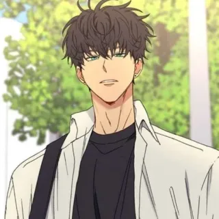 🌟 Anime, Uomo, Cartone animato, Personaggio, Persona telegram sticker