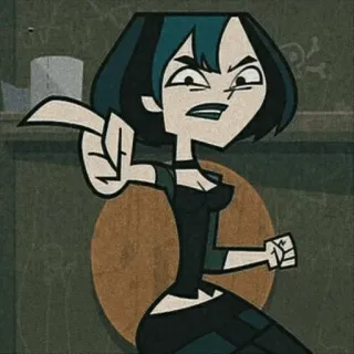 🌿 Gwen Total Drama kartun, animasi, remaja, Gwen, Total Drama telegram sticker
