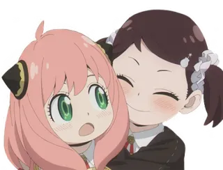 😥 Anya Forger Spy x Family anya forger, spy x family, anime, manga, lucu, kartun whatsapp sticker
