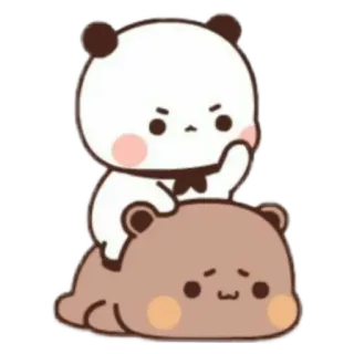 🐼 Панда, Милый, Животные, Наклейка, Мультфильм, Каваий, Медведь telegram sticker