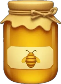 🤩 Honig, Biene, Glas, Essen, Süß, Insekt telegram sticker