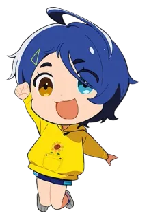 🥚 Anime, Chibi, Niedlich, Cartoon, Illustration, Kunst, Sticker telegram sticker