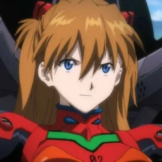 🌟 Asuka Langley Soryu Neon Genesis Evangelion Anime, Manga, Charakter, Mädchen, Rothaarige, Eva, Evangelion telegram sticker