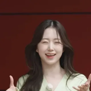 🥺 mujer, sonriendo, retrato, coreana, asiática telegram sticker
