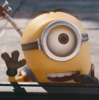 🙂 Minion minion, cartoon, animated, character, funny, cute telegram sticker