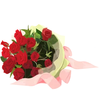 😍 букет, розы, красные цветы, цветы, цветочная композиция, любовь, подарок, праздник telegram sticker