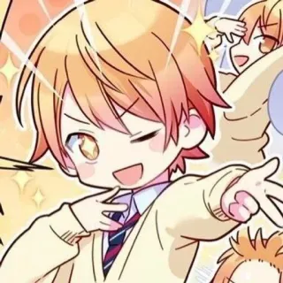😎 Anime, Fofo, Menino, Desenho animado, Personagem, Arte whatsapp sticker