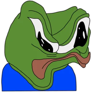 😤 Pepe the Frog Pepe, kikker, meme telegram sticker