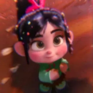 🩰 Vanellope von Schweetz Wreck-It Ralph dibujos animados, animación, Disney, Vanellope, Ralph el demoledor telegram sticker