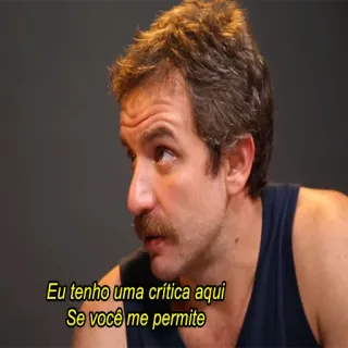 🙋‍♂️ Eu tenho uma crítica aqui
Se você me permite persona, crítica, hombre, retrato telegram sticker