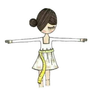 😏 cucito, sarta, moda, carino, ragazza, misura, metro a nastro telegram sticker