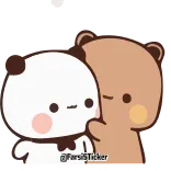 🌟 @FarsiSticker schattig, panda, beer, knuffel, cartoon telegram sticker