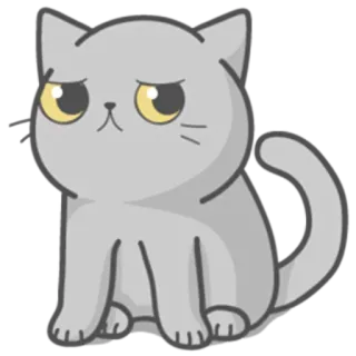 Cat Fullmoon telegram stickers