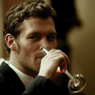 🔥 homme, boire, champagne, verre à vin, alcool telegram sticker