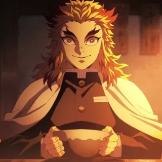 🔥 Kyojuro Rengoku Demon Slayer Anime, Demon Slayer, Rengoku, Kyojuro, Charakter whatsapp sticker