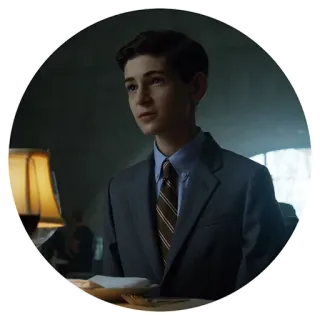 🍴 Bruce Wayne Gotham Bruce Wayne, Gotham, adolescente, completo, cravatta telegram sticker