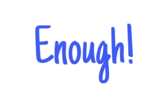 🇬🇧 Enough! kata, frasa, cukup, pernyataan whatsapp sticker