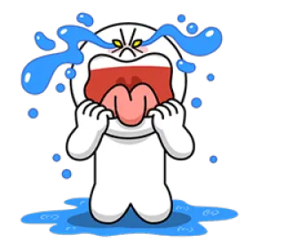 😭 crying, tears, sad, upset, cartoon, animation, emotional telegram sticker