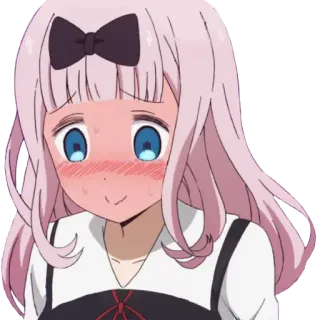 😳 Chika Fujiwara Kaguya-sama: Love Is War Anime, Chibi, Mangá, Fofo whatsapp sticker