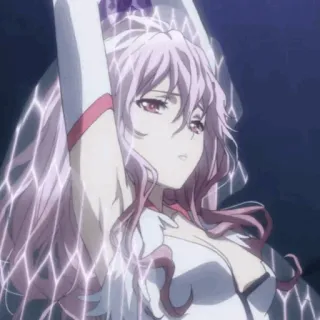 🌸 dziewczyna anime, różowe włosy, animowany, postać telegram sticker