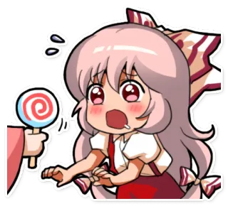 😮 Аниме, Милый, Леденец, Испуганный, Каваий, Чиби, Мультфильм telegram sticker