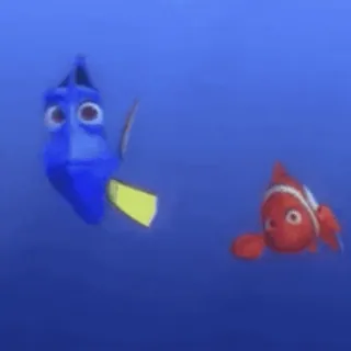 🤓 Dory Finding Nemo poisson, océan, dessin animé, Dory, Le Monde de Nemo, animation telegram sticker