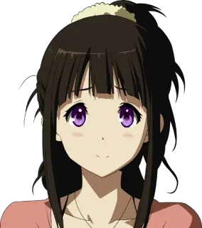 ☺️ Anime, Meisje, Portret, Cartoon whatsapp sticker