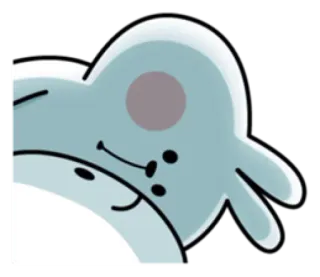 😳 seal, cartoon, animal, cute, sea creature telegram sticker