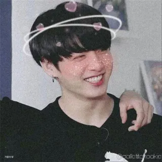 😁 Jungkook @pallettecookie kpop, idol, musik, sänger, fan, süß telegram sticker