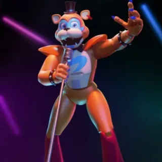 🖇 Glamrock Freddy Five Nights at Freddy's Glamrock Freddy, Five Nights at Freddy's, Animatrónico, Robot, Security Breach, Dedo corazón, Personaje de videojuego whatsapp sticker