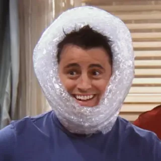 😁 Joey Tribbiani Friends Joey, Friends, papier bulle, drôle, série télé, comédie, sitcom telegram sticker