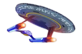 🌌 Star Trek nave espacial, nave espacial, ficção científica, Enterprise, futurista, espaço, Star Trek telegram sticker
